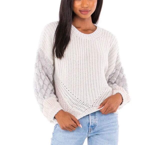 Splendid cable knit Margo Sweater - Picture 3 of 10